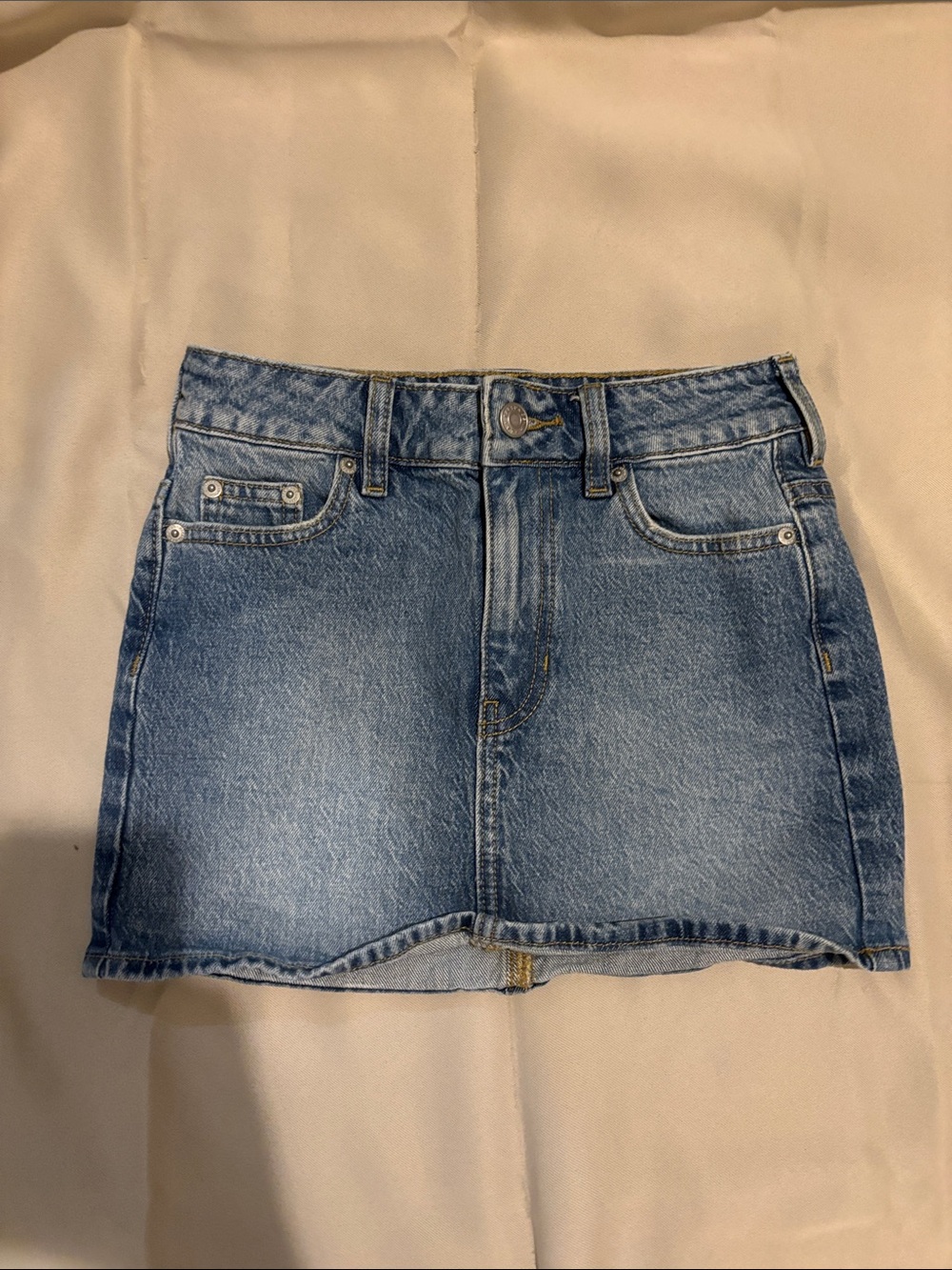 PacSun Classic Light Blue Denim Mini Skirt